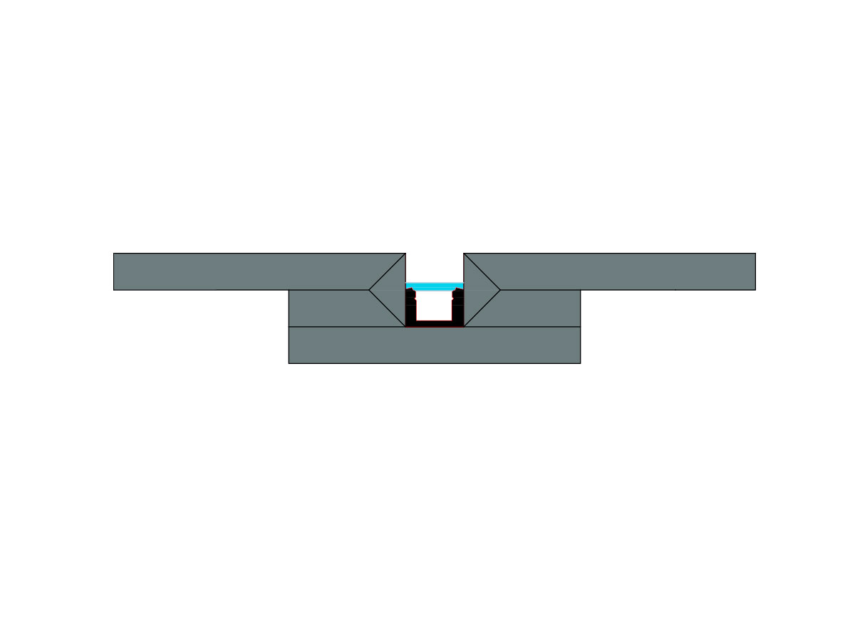 Profile direct light Microfuga-sezione