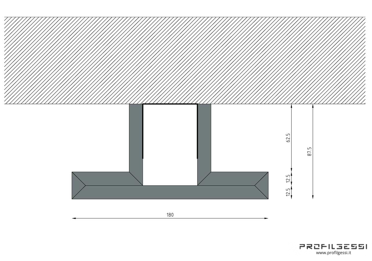 Profilo led trave 2 fonti-1329