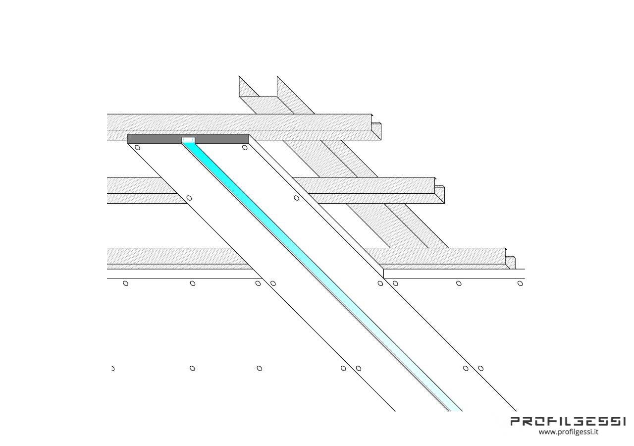 Profilo led piano luce diretta-1333