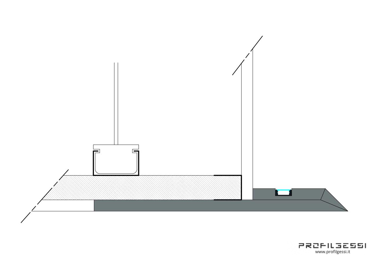 Profilo Led sotto veletta luce indiretta-1367