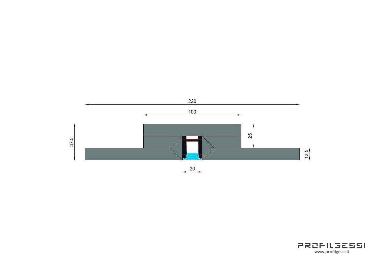 LED Profile direct light high power level HIGH POWER-1579