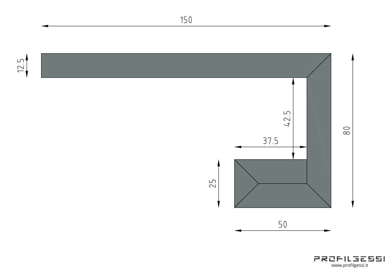 Profilo led trave perimetrale-1484