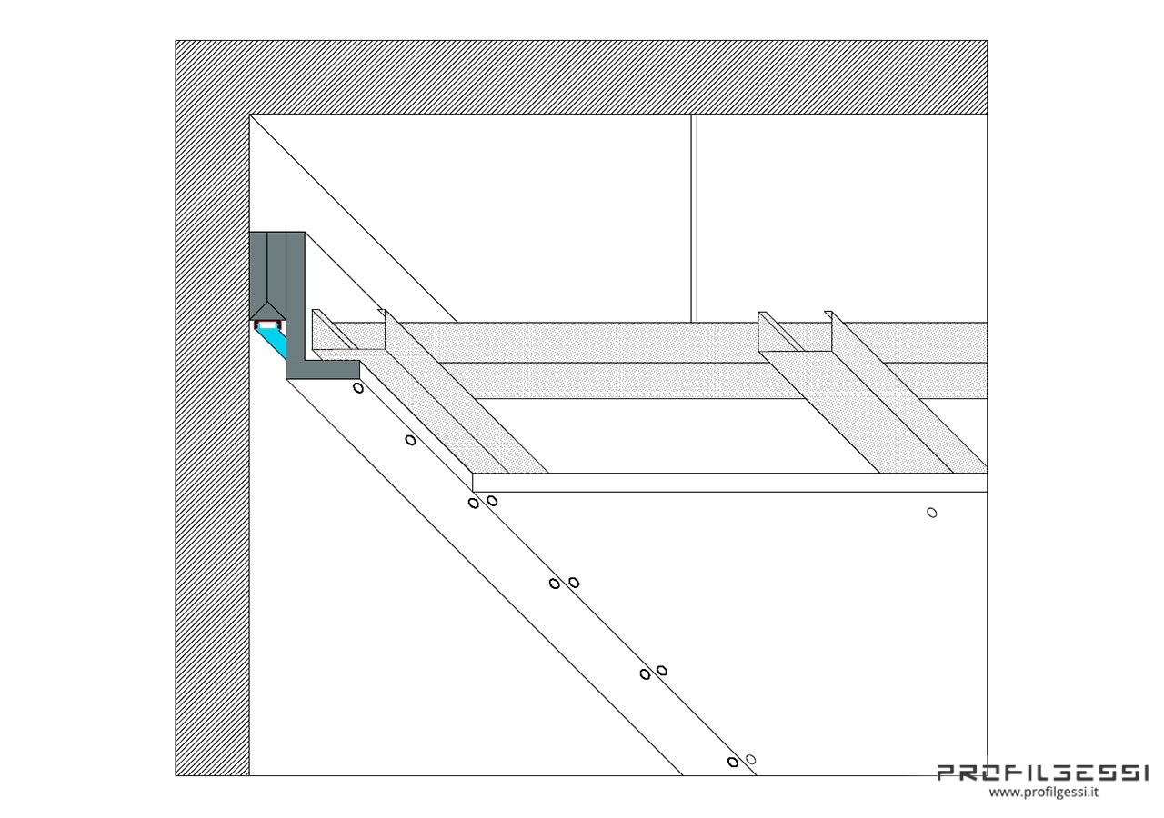 Profilo led lava parete WASH WALL-1585