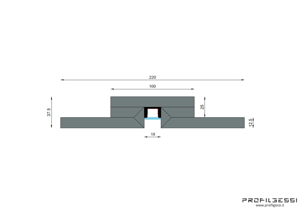 Profilo led piano Microfuga-1592